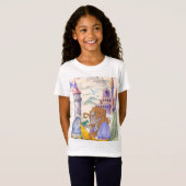 T-shirt met het verhaal van de prinses en het kikk (Voorkant volledig)