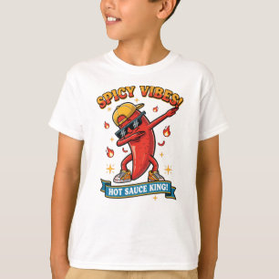T-shirt met hete saus koning chilipeper grafische