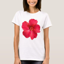 T-shirt met hibiscus