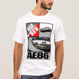 T-shirt met hoge Rev. AE86