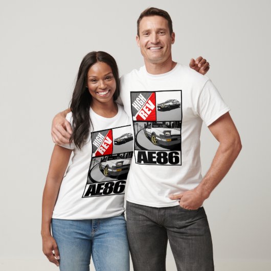 T-shirt met hoge Rev. AE86 (Unisex)