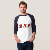 T-shirt met honkbal MVP (3/4 Raglan) (Voorkant volledig)