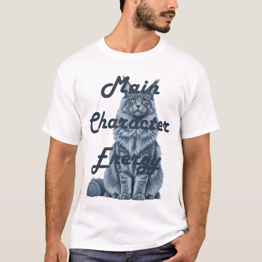 T-shirt met hoofdpersonage-energie (Voorkant)
