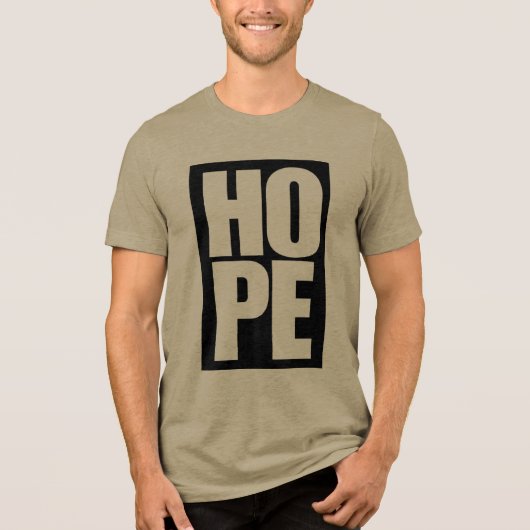 T-shirt met hope tekst (Voorkant)