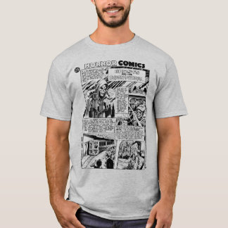 T-shirt met horrorstrips uit de jaren 70