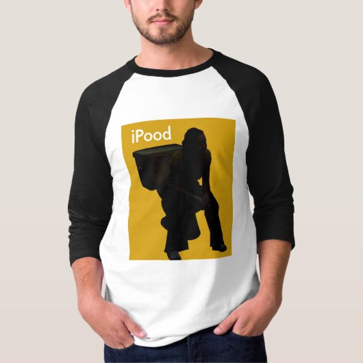 T-shirt met hout (Voorkant)