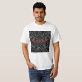 T-shirt met houtskoolmandala (Voorkant volledig)