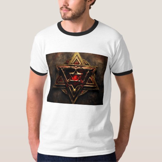T SHIRT MET ILLUMINATI LOGO (Voorkant)