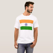 T-Shirt met Indiase vlag (Voorkant volledig)