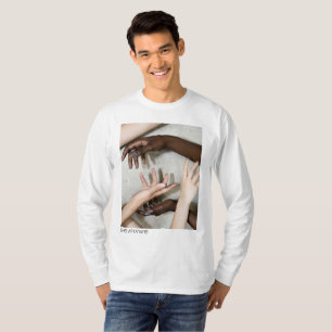 T-shirt met ingebouwde lange hoes