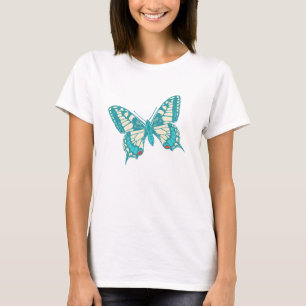 T-shirt met inkt, inkt op de vlinderstaart