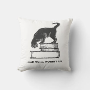 T-shirt met inspirerende quote voor boekenliefhebb kussen