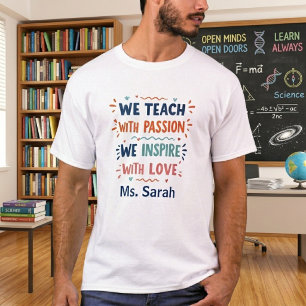 T-shirt met inspirerende spreuk voor leraren, cade