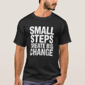 T-shirt met inspirerende typografie voor progress  (Voorkant)