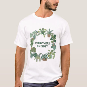 T-shirt met introverte energie en natuurlijke esth