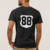 T-shirt met jersey nummer voor en achter (Achterkant)