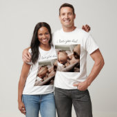 T-Shirt met jouw foto van papa - Ik hou van jou pa (Unisex)