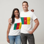 T-Shirt met Kameroense vlag (Unisex)