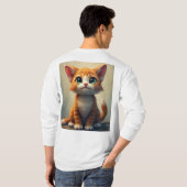 T-shirt met kat (Achterkant volledig)
