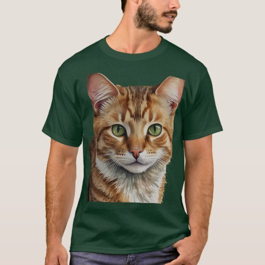 T-shirt met kat (Voorkant)