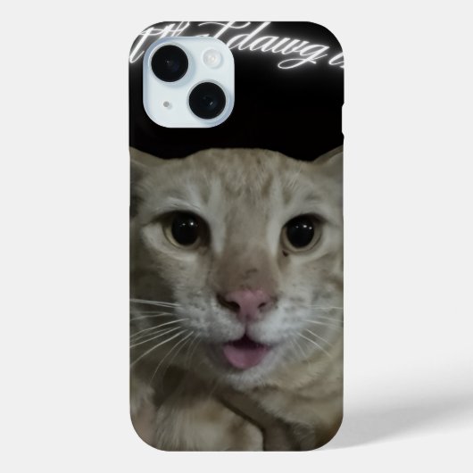 T-shirt met kat Case-Mate iPhone case (Achterkant)