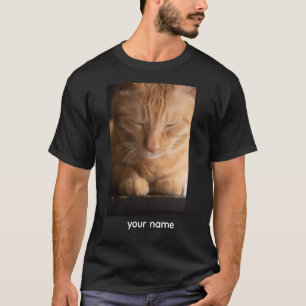 T-shirt met kat en eigen naam