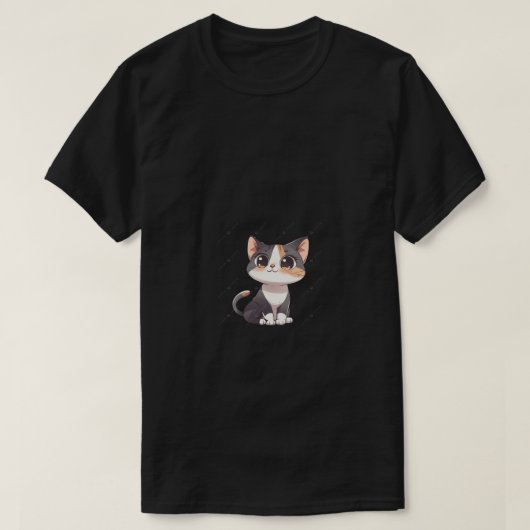 T-shirt met kat ontwerp (Design voorkant)