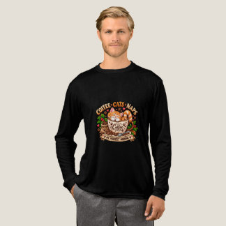 T-Shirt met Katten, Koffie en Slapen