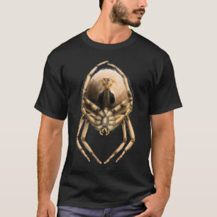 T-shirt met kattengezichtige wielwebspin