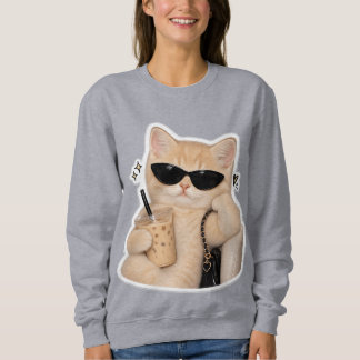 T-shirt met kattenprint voor vrouwen