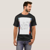 T-shirt met kattenthema (Voorkant volledig)