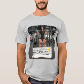 T-shirt met kauwgomwikkelgrappen been dag (Voorkant)