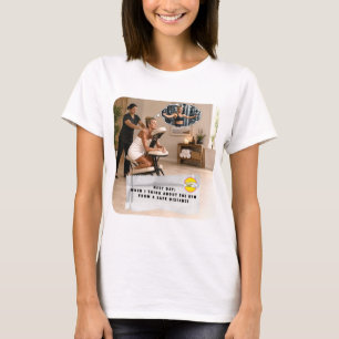 T-shirt met kauwgomwikkelgrappen rustdag