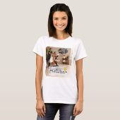 T-shirt met kauwgomwikkelgrappen rustdag (Voorkant volledig)