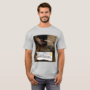 T-shirt met kauwgomwikkelgrappen voor autowas