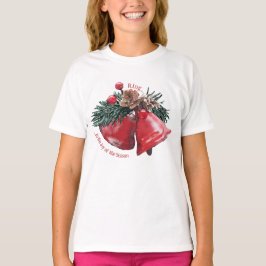 T-shirt met kerstballen – Ring in the Joy