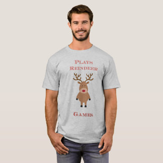 T-shirt met kerstmis voor rendierspelletjes