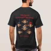 T-shirt met khaki makaak (Achterkant)