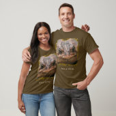 T-shirt met kikkergezicht van dichtbij op maat (Unisex)