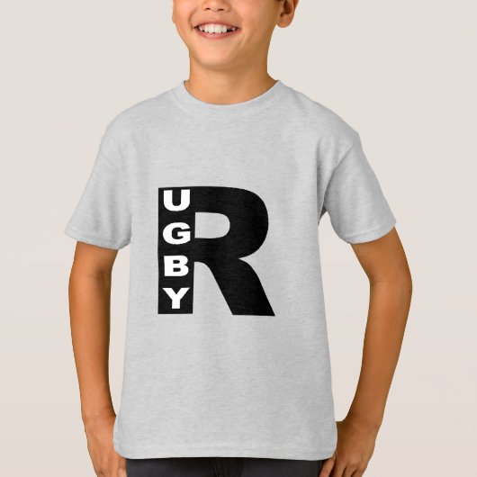 T-shirt met kinderen Design RUGBY (Voorkant)