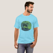 T-shirt met kiteboarding (Voorkant volledig)