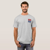 T-shirt met klassieke afwerking 'Finish First' uit (Voorkant volledig)