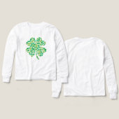 T-shirt met klaver van St. Patrick (Voorkant /achterkant)