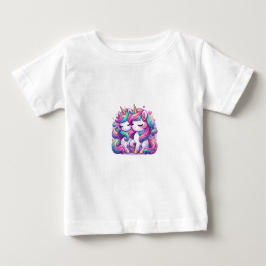 T-shirt met kleine eenhoorn (Voorkant)