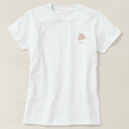 T-shirt met kleine minimale oranje vlinder