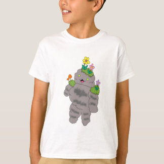 T-shirt met kleine rotsgolem-jongen