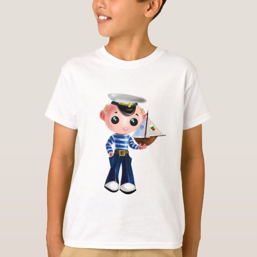T-shirt met kleine verzilver - schilderen (Voorkant)