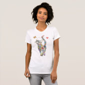 T-shirt met kleurrijk en Cute (Voorkant volledig)