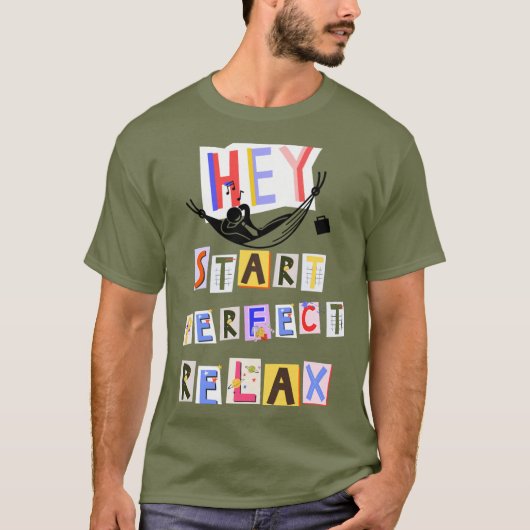 T-shirt met kleurrijk schrift (Voorkant)