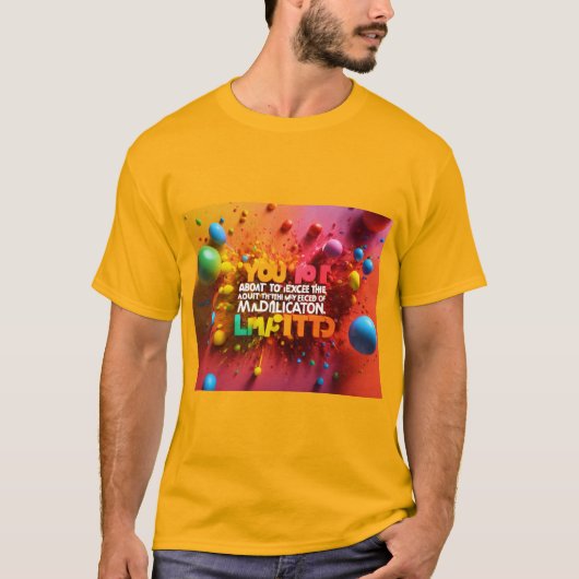 T-shirt met kleurrijke afbeeldingen (Voorkant)
